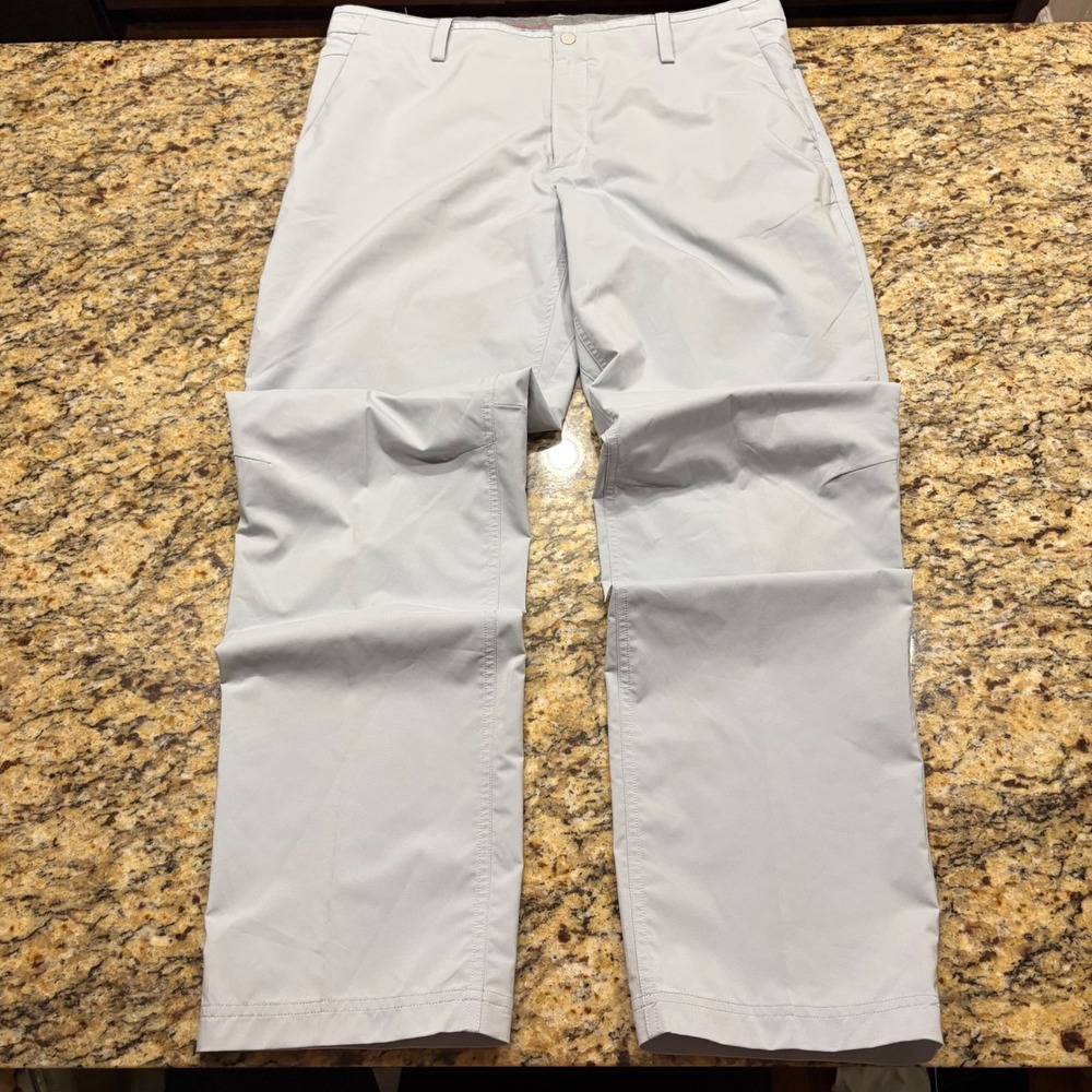 Nike Tiger Woods Collection Golf Pants Light Gray 35x32 Mens Performance Pant ws